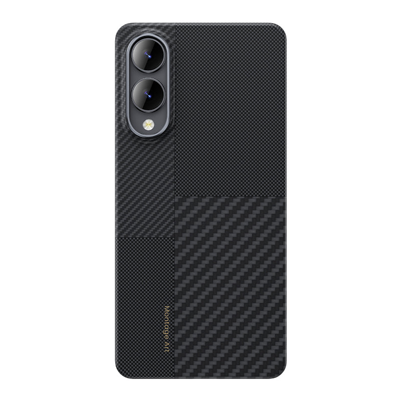 Galaxy S25 Edge Kılıf M-safe Şarj Özellikli Karbon Fiber Benks Montage ArmorAir Kevlar Kapak - Görsel 2