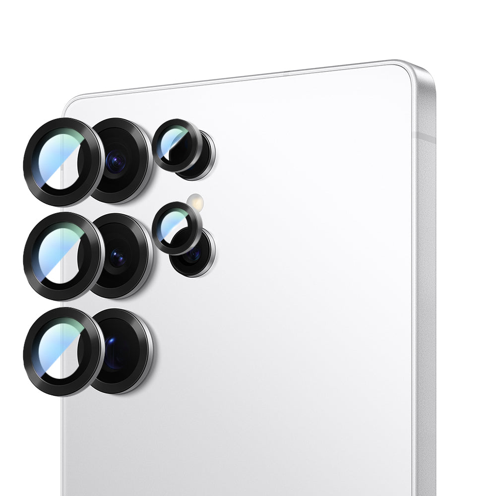 Galaxy S25 Ultra CaseWorld Alloy Serisi Oleofobik Anti Reflective Kamera Lens Koruyucu - Görsel 3