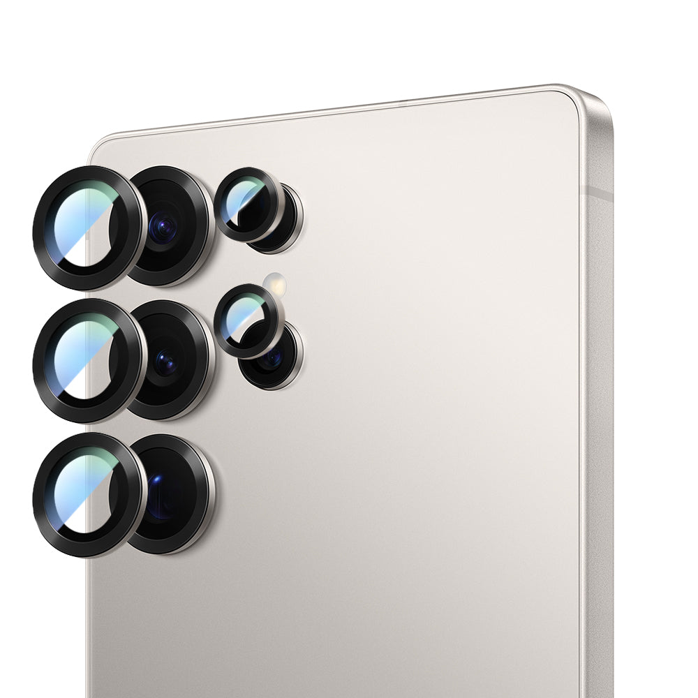 Galaxy S25 Ultra CaseWorld Alloy Serisi Oleofobik Anti Reflective Kamera Lens Koruyucu - Görsel 2