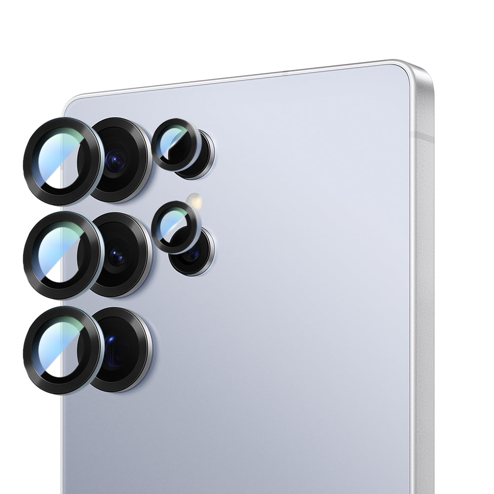 Galaxy S25 Ultra CaseWorld Alloy Serisi Oleofobik Anti Reflective Kamera Lens Koruyucu - Görsel 4