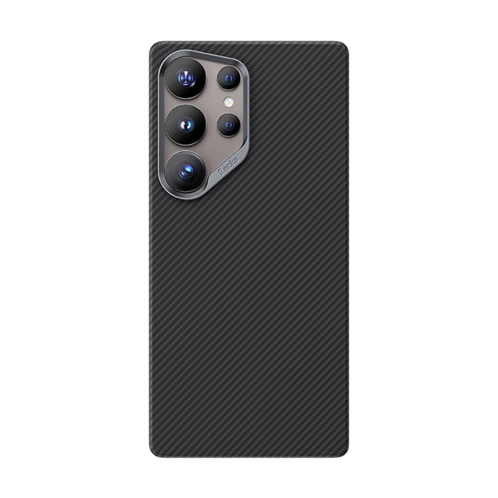 Galaxy S25 Ultra Kılıf Benks M-safe Şarj Özellikli Magnetik ArmorAir 600D Kevlar Fiber Kapak - Görsel 2