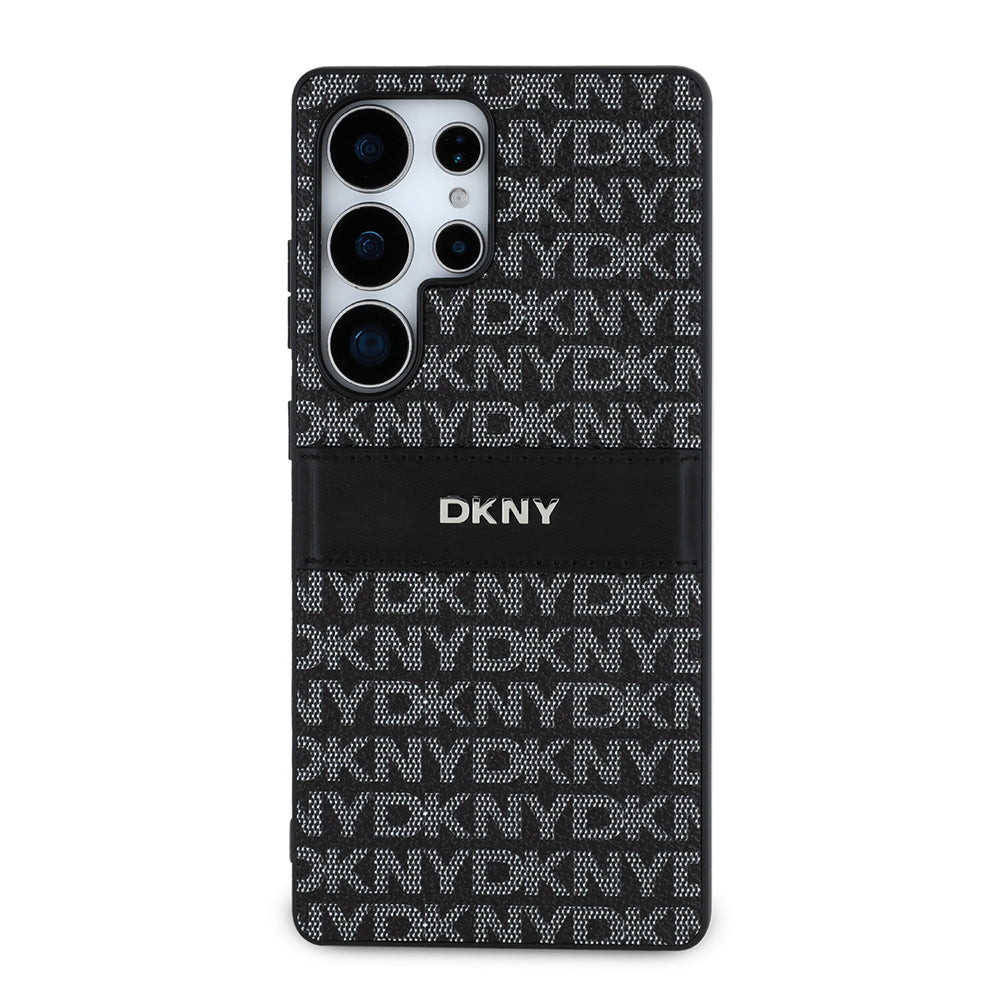 Galaxy S25 Ultra Kılıf DKNY Orjinal Lisanslı Kartlıklı 3D Yazılı Repeat Texture Pattern Kapak - Görsel 2
