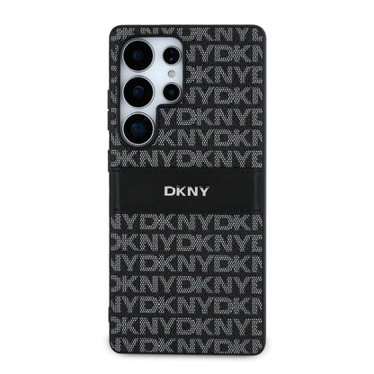 Galaxy S25 Ultra Kılıf DKNY Orjinal Lisanslı Kartlıklı 3D Yazılı Repeat Texture Pattern Kapak - Görsel 2