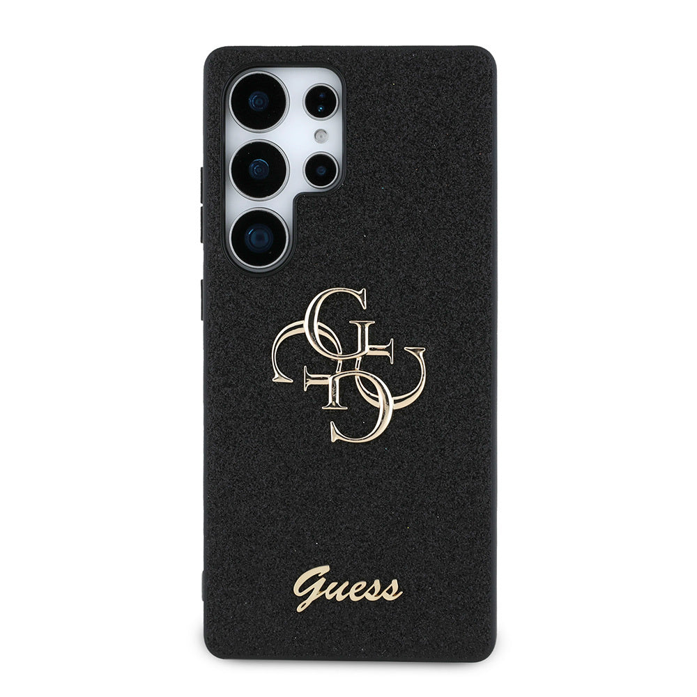 Galaxy S25 Ultra Kılıf Guess Orjinal Lisanslı 4G Büyük Metal Logolu Glitter Kapak - Görsel 4