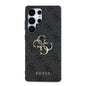 Galaxy S25 Ultra Kılıf Guess Orjinal Lisanslı PU Deri 4G Desenli Metal Büyük 4G ve Yazı Logolu Kapak