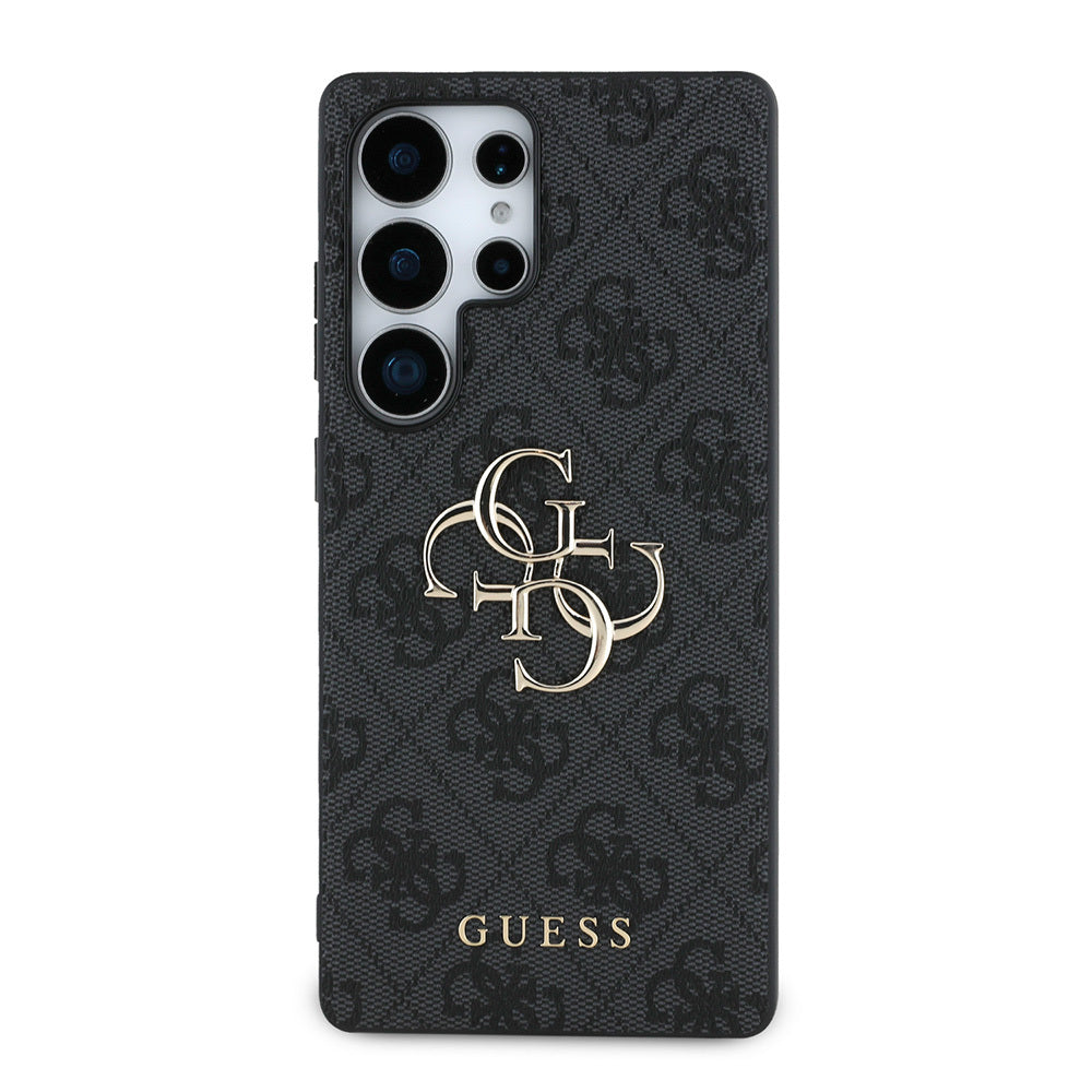 Galaxy S25 Ultra Kılıf Guess Orjinal Lisanslı PU Deri 4G Desenli Metal Büyük 4G ve Yazı Logolu Kapak - Görsel 2
