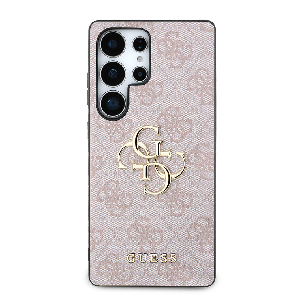 Galaxy S25 Ultra Kılıf Guess Orjinal Lisanslı PU Deri 4G Desenli Metal Büyük 4G ve Yazı Logolu Kapak - Görsel 3