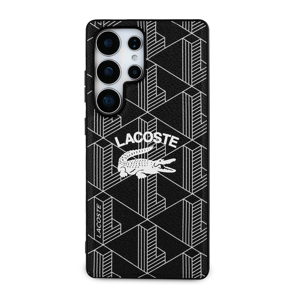 Galaxy S25 Ultra Kılıf Lacoste Orjinal Lisanslı M-safe Şarj Özellikli Mono Vintage Logo Kapak - Görsel 2