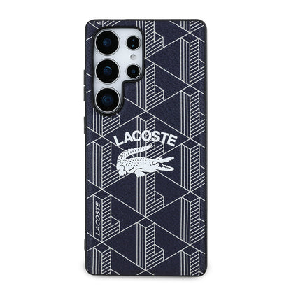 Galaxy S25 Ultra Kılıf Lacoste Orjinal Lisanslı M-safe Şarj Özellikli Mono Vintage Logo Kapak - Görsel 3