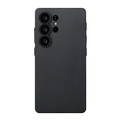 Galaxy S25 Ultra Kılıf M-safe Şarj Özellikli Aramid Fiber 3 Fonksiyon Butonlu Pitaka PinButton Serisi Kapak - Görsel 2