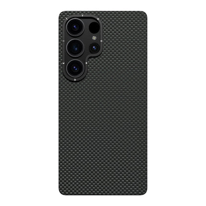 Galaxy S25 Ultra Kılıf M-safe Şarj Özellikli Aramid Fiber Youngkit 1500D Kevlar Extreme Wing Serisi Kapak - Görsel 2
