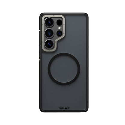 Galaxy S25 Ultra Kılıf M-safe Şarj Özellikli Youngkit Rock Sand Serisi Kapak - Görsel 2