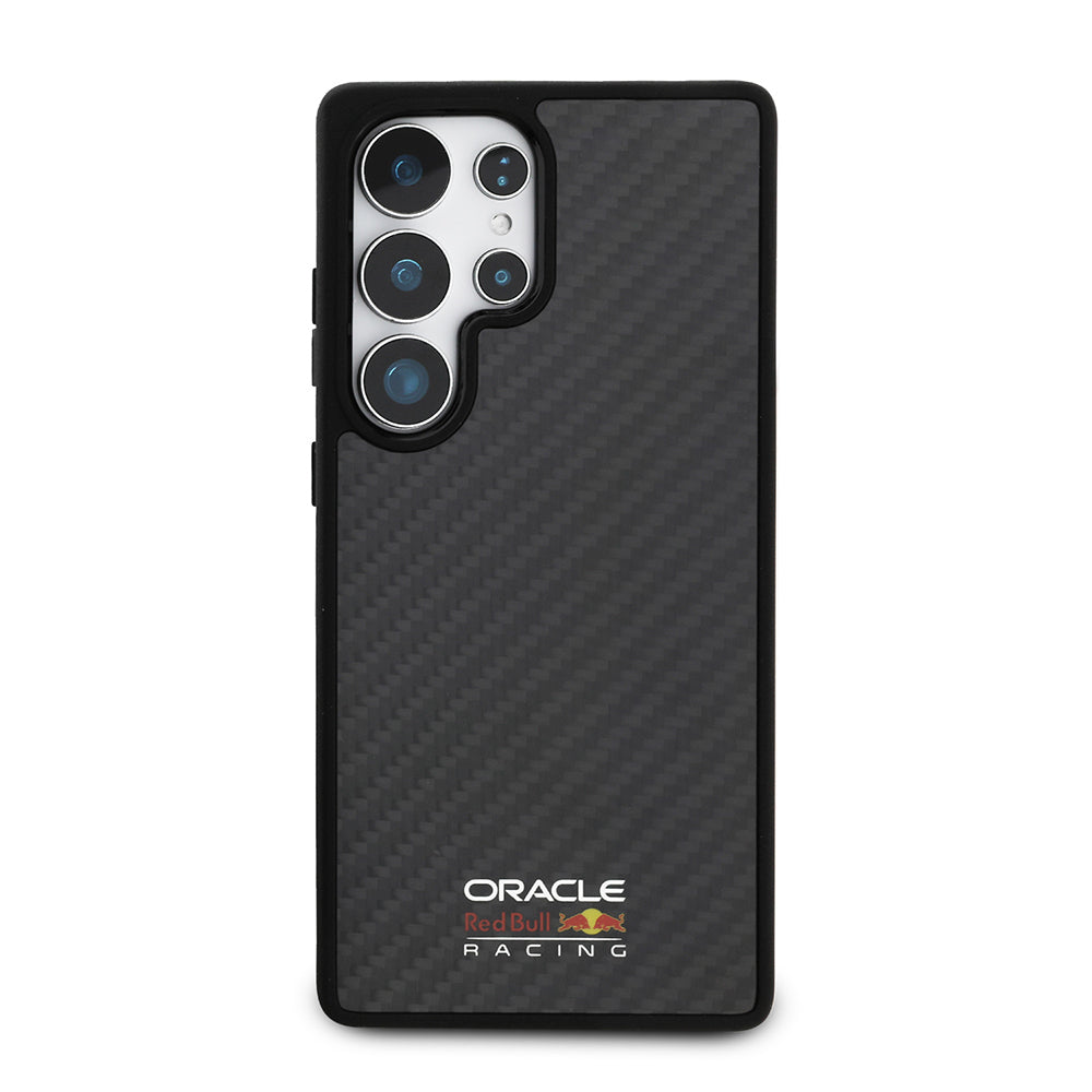 Galaxy S25 Ultra Kılıf Redbull Orjinal Lisanslı M-safe Şarj Özellikli Karbon Fiber Tasarımlı Parlayan Logolu Kapak - Görsel 2