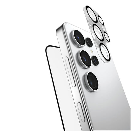 Galaxy S25 Ultra Raptic 2in1 Bundle Kit Parmak İzi BırakmayanTemperli Ekran Koruyucu + Lens Koruyucu Set - Görsel 2