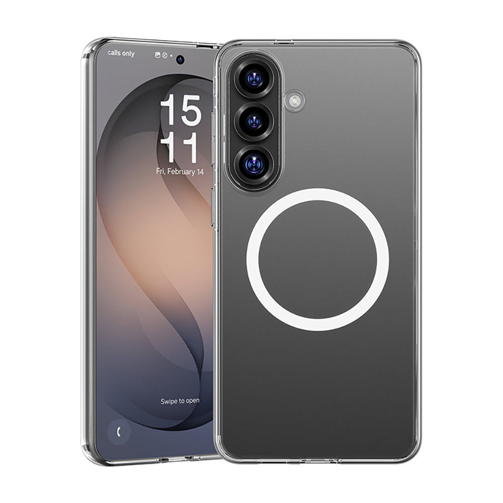 Galaxy S26 Plus Kılıf M-safe Şarj Özellikli Benks Magnetik Crystal Serisi Şeffaf Kapak - Görsel 3
