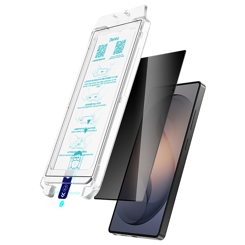Galaxy S26 Ultra Benks Ultra Shield Privacy Ekran Koruyucu + Kolay Uygulama Aparatlı - Görsel 9