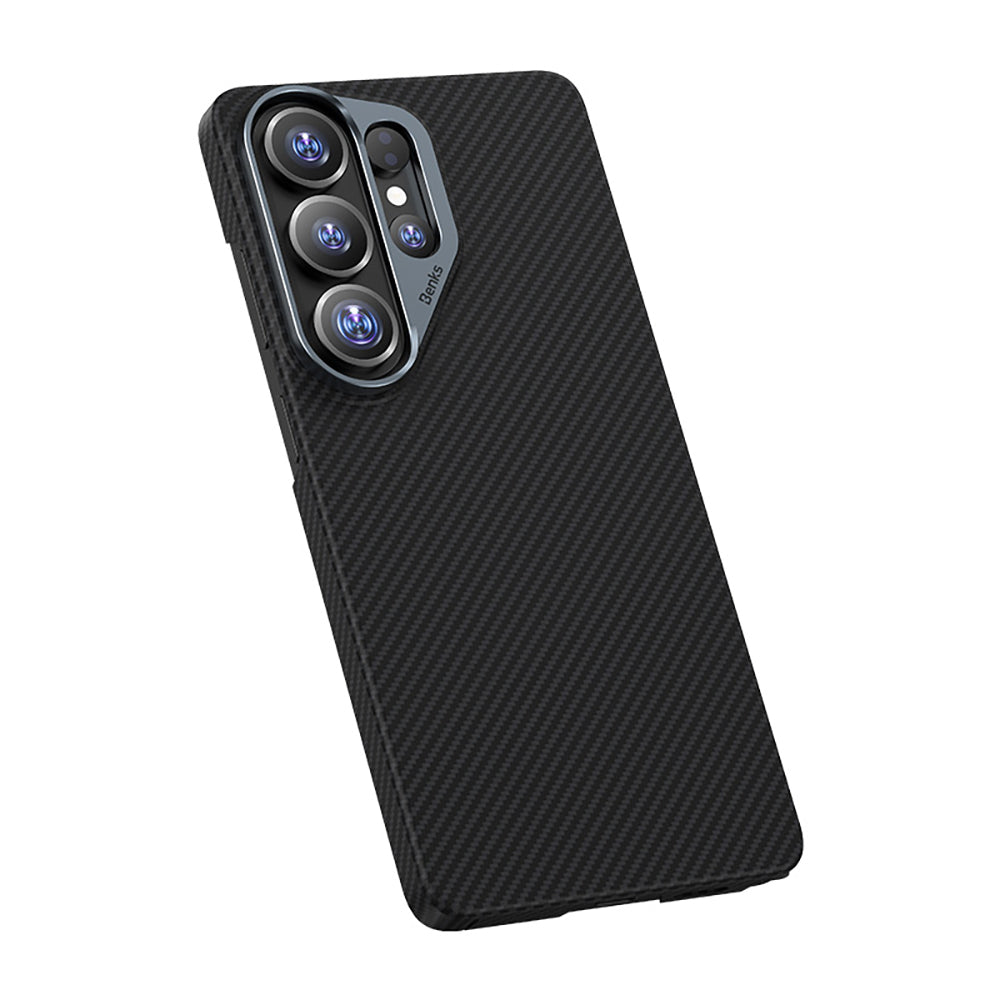 Galaxy S26 Ultra Kılıf Benks M-safe Şarj Özellikli Magnetik ArmorAir 600D Kevlar Fiber Kapak - Görsel 2