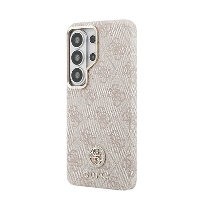 Galaxy S26 Ultra Kılıf Guess Orjinal Lisanslı M-safe Şarj Özellikli Gold Metal Kamera Çerçeveli Taşlı 4G Logolu Kapak - Görsel 2