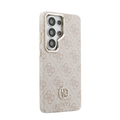 Galaxy S26 Ultra Kılıf Guess Orjinal Lisanslı M-safe Şarj Özellikli Gold Metal Kamera Çerçeveli Taşlı 4G Logolu Kapak - Görsel 4