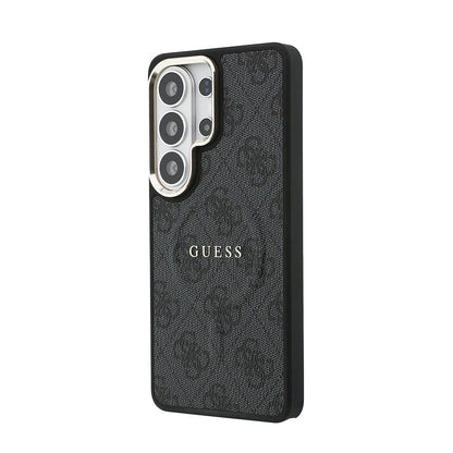 Galaxy S26 Ultra Kılıf Guess Orjinal Lisanslı M-safe Şarj Özellikli Metal Kamera Çerçeveli PU Deri 4G Desenli Yazı Logolu Kapak - Görsel 2