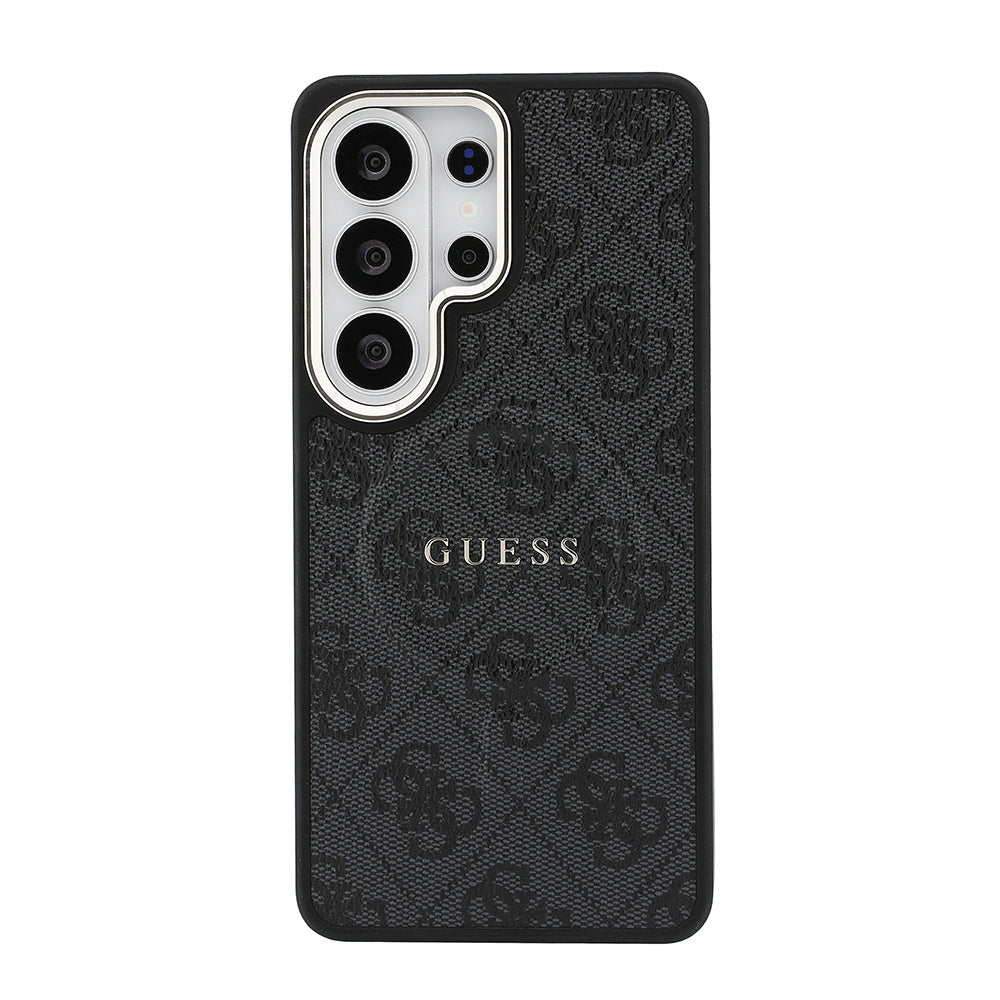 Galaxy S26 Ultra Kılıf Guess Orjinal Lisanslı M-safe Şarj Özellikli Metal Kamera Çerçeveli PU Deri 4G Desenli Yazı Logolu Kapak - Görsel 3