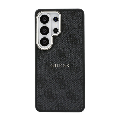 Galaxy S26 Ultra Kılıf Guess Orjinal Lisanslı M-safe Şarj Özellikli Metal Kamera Çerçeveli PU Deri 4G Desenli Yazı Logolu Kapak - Görsel 3