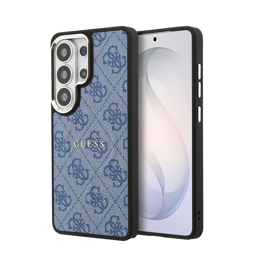 Galaxy S26 Ultra Kılıf Guess Orjinal Lisanslı M-safe Şarj Özellikli Metal Kamera Çerçeveli PU Deri 4G Desenli Yazı Logolu Kapak - Görsel 10