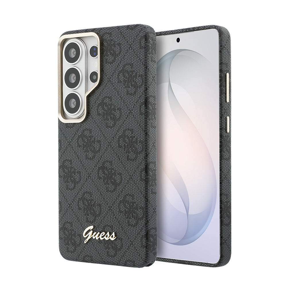 Galaxy S26 Ultra Kılıf Guess Orjinal Lisanslı M-safe Şarj Özellikli Script Yazı Logolu 4G Desenli Kapak - Görsel 9