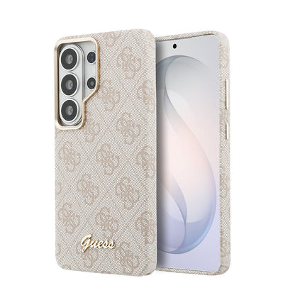 Galaxy S26 Ultra Kılıf Guess Orjinal Lisanslı M-safe Şarj Özellikli Script Yazı Logolu 4G Desenli Kapak - Görsel 10