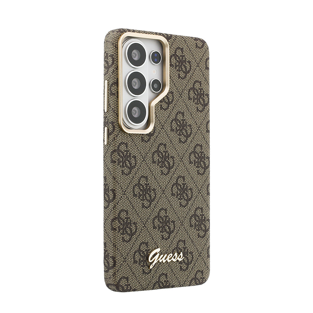 Galaxy S26 Ultra Kılıf Guess Orjinal Lisanslı M-safe Şarj Özellikli Script Yazı Logolu 4G Desenli Kapak - Görsel 4