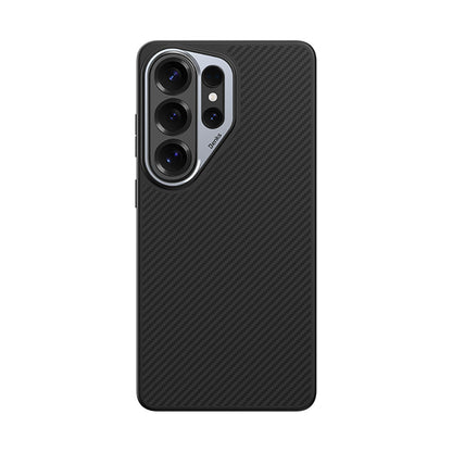 Galaxy S26 Ultra Kılıf Karbon Fiber M-safe Şarj Özellikli Benks Hybrid ArmorPro 600D Kevlar Kapak