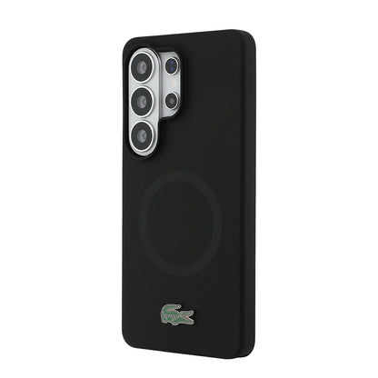Galaxy S26 Ultra Kılıf Lacoste Orjinal Lisanslı M-safe Şarj Özellikli İkonik Logolu Metal Kamera Çerçeveli Silikon Kapak - Görsel 2