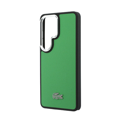 Galaxy S26 Ultra Kılıf Lacoste Orjinal Lisanslı PU Pike Desenli Arka Yüzey İkonik Timsah Metal Logolu Kapak - Görsel 5