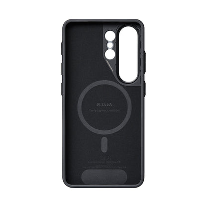 Galaxy S26 Ultra Kılıf M-safe Şarj Özellikli 600D Aramid Fiber Pitaka Cairn Serisi Black-Grey Twill Kapak - Görsel 2