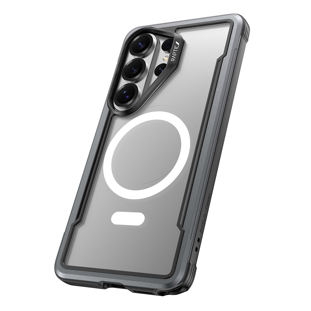 Galaxy S26 Ultra Kılıf M-safe Şarj Özellikli Airbagli Raptic Shield Serisi Şeffaf Arka Yüzey Kapak - Görsel 5