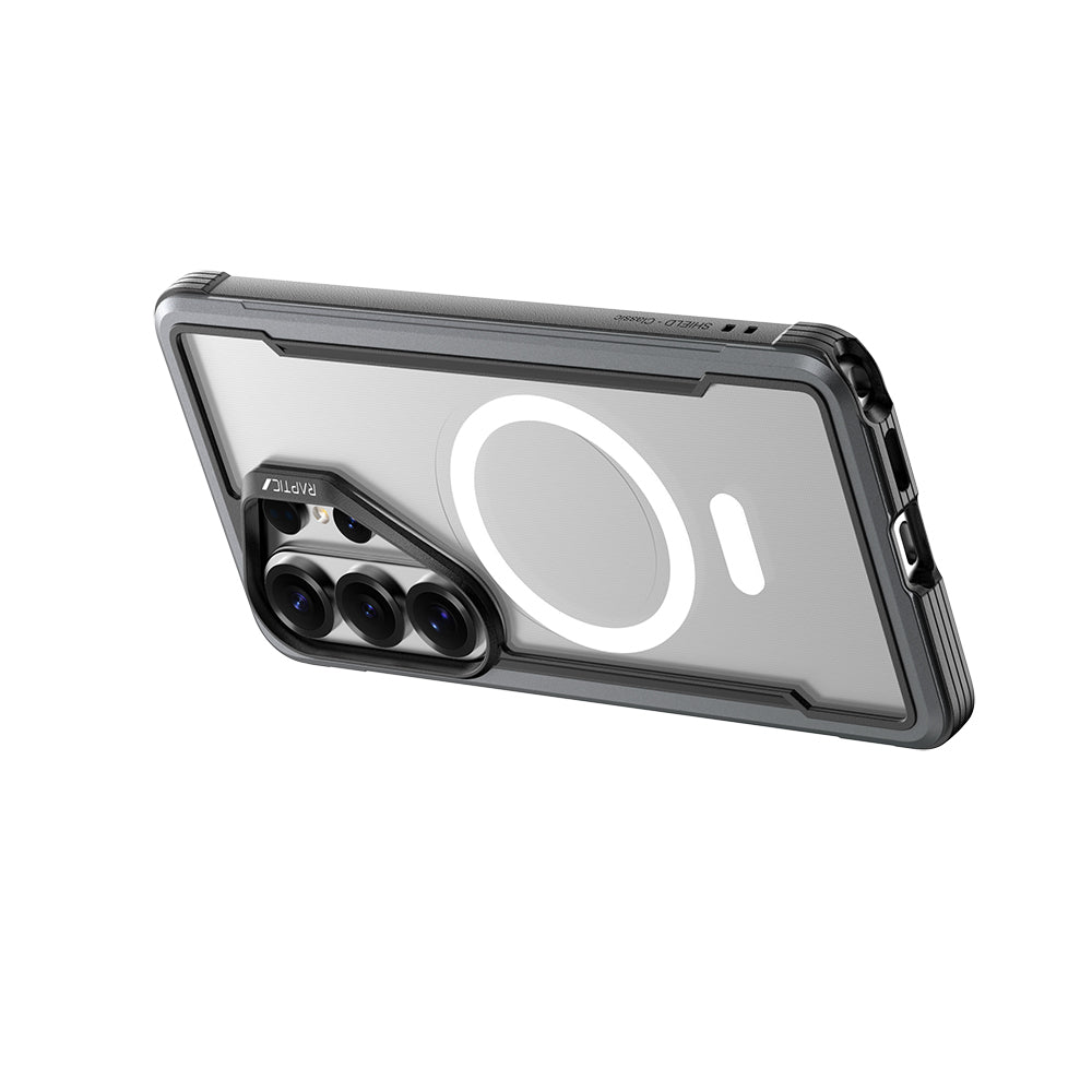 Galaxy S26 Ultra Kılıf M-safe Şarj Özellikli Airbagli Raptic Shield Serisi Şeffaf Arka Yüzey Kapak - Görsel 6