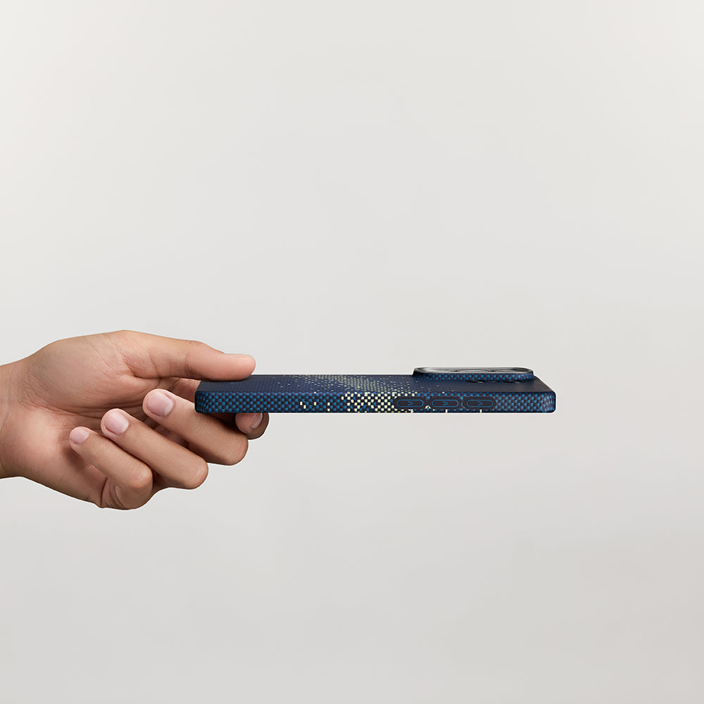 Galaxy S26 Ultra Kılıf M-safe Şarj Özellikli Aramid Fiber Pitaka Tactile Woven Starpeak Edge Serisi Milky Way Galaxy Kapak - Görsel 11