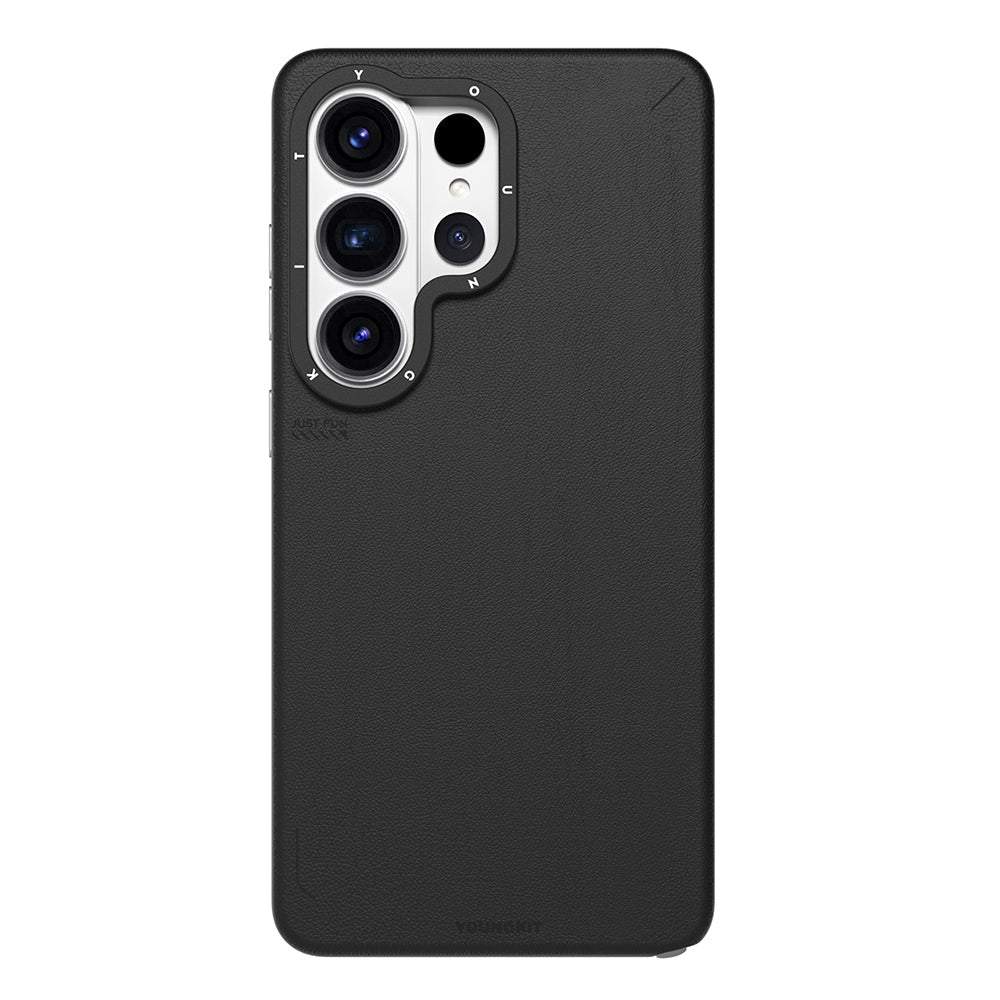 Galaxy S26 Ultra Kılıf M-safe Şarj Özellikli Basit Mat Deri Desenli Youngkit Tech Fashion Serisi Kapak - Görsel 14