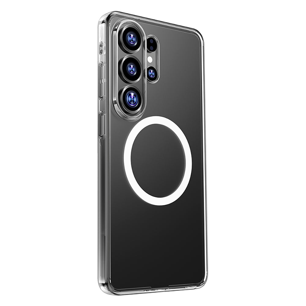 Galaxy S26 Ultra Kılıf M-safe Şarj Özellikli Benks Magnetik Crystal Serisi Şeffaf Kapak - Görsel 2