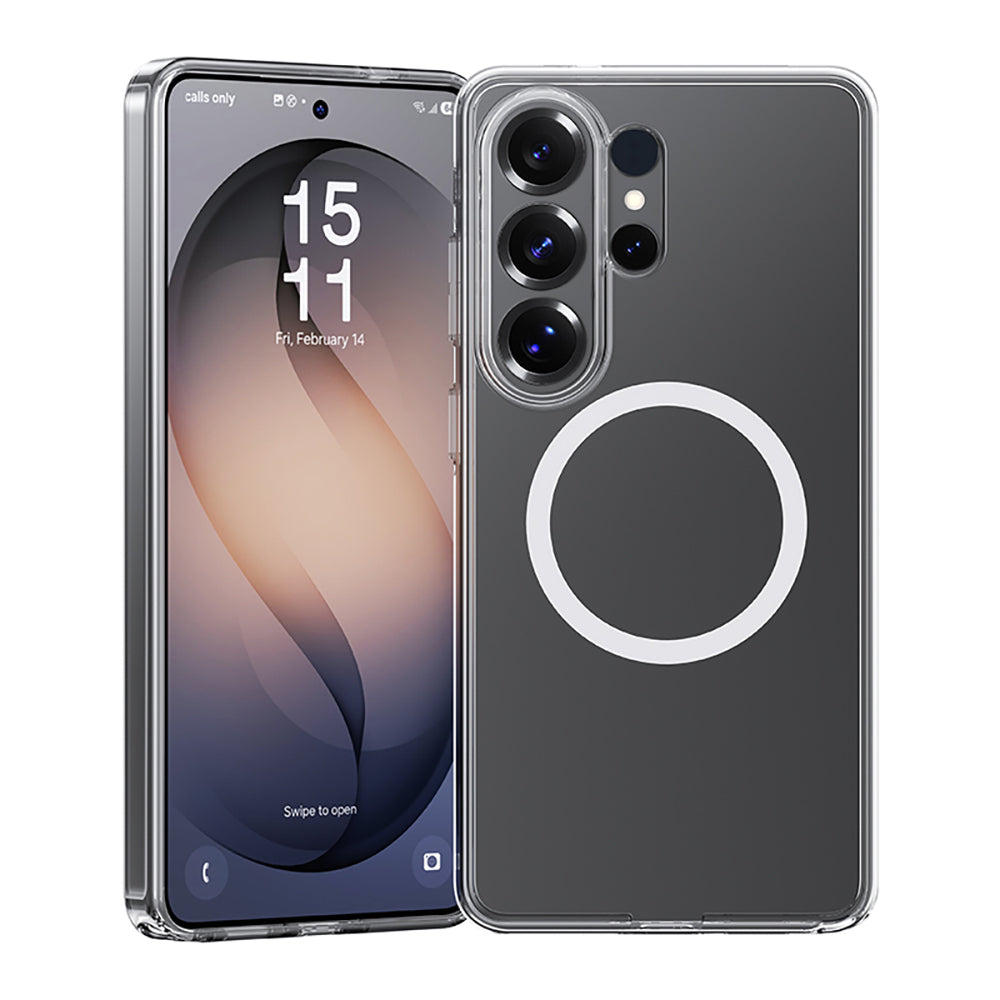 Galaxy S26 Ultra Kılıf M-safe Şarj Özellikli Benks Magnetik Crystal Serisi Şeffaf Kapak - Görsel 3