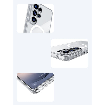 Galaxy S26 Ultra Kılıf M-safe Şarj Özellikli Benks Magnetik Crystal Serisi Şeffaf Kapak - Görsel 7