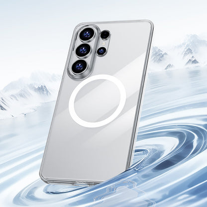 Galaxy S26 Ultra Kılıf M-safe Şarj Özellikli Benks Magnetik Crystal Serisi Şeffaf Kapak - Görsel 9