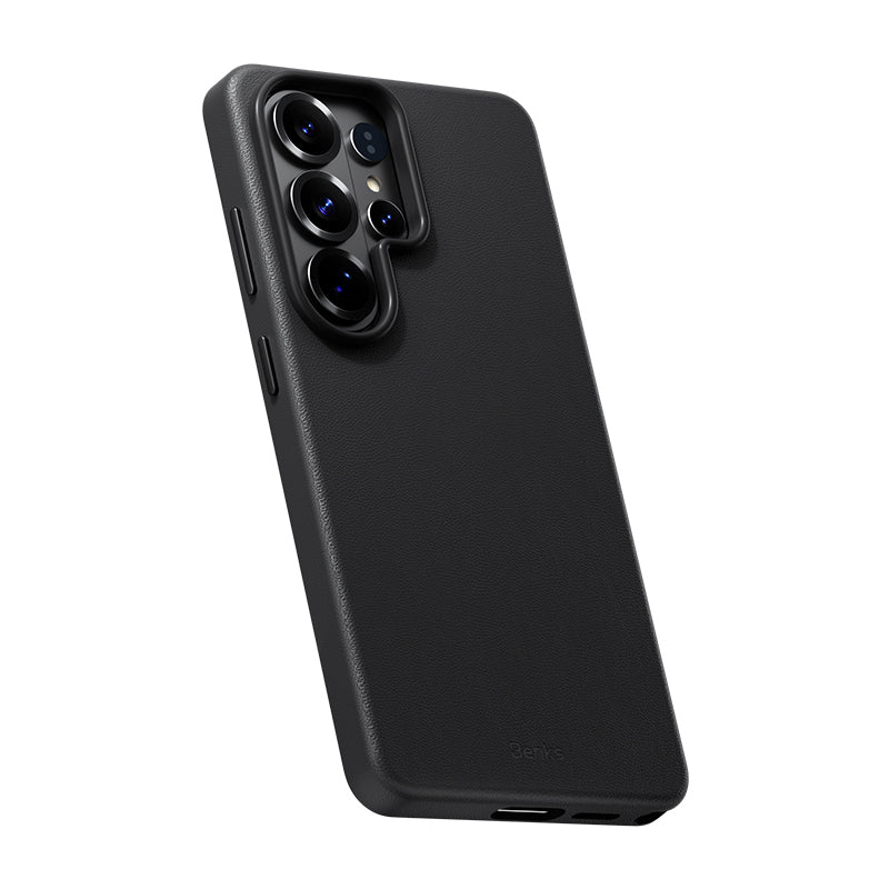 Galaxy S26 Ultra Kılıf M-safe Şarj Özellikli Çizilmeye Dayanıklı Benks VitaPro Serisi PU Deri Kapak - Görsel 4