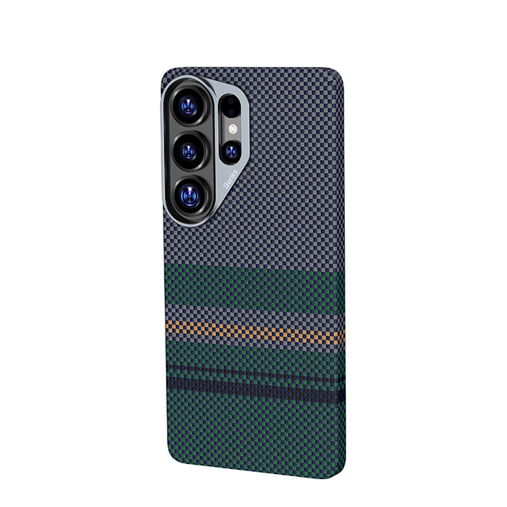 Galaxy S26 Ultra Kılıf M-safe Şarj Özellikli Karbon Fiber Tasarımlı Benks Aurora ArmorAir Kevlar Kapak - Görsel 3