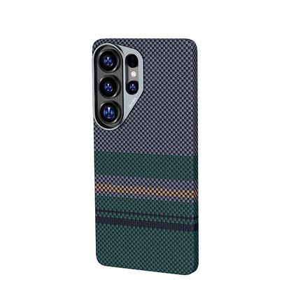 Galaxy S26 Ultra Kılıf M-safe Şarj Özellikli Karbon Fiber Tasarımlı Benks Aurora ArmorAir Kevlar Kapak - Görsel 3
