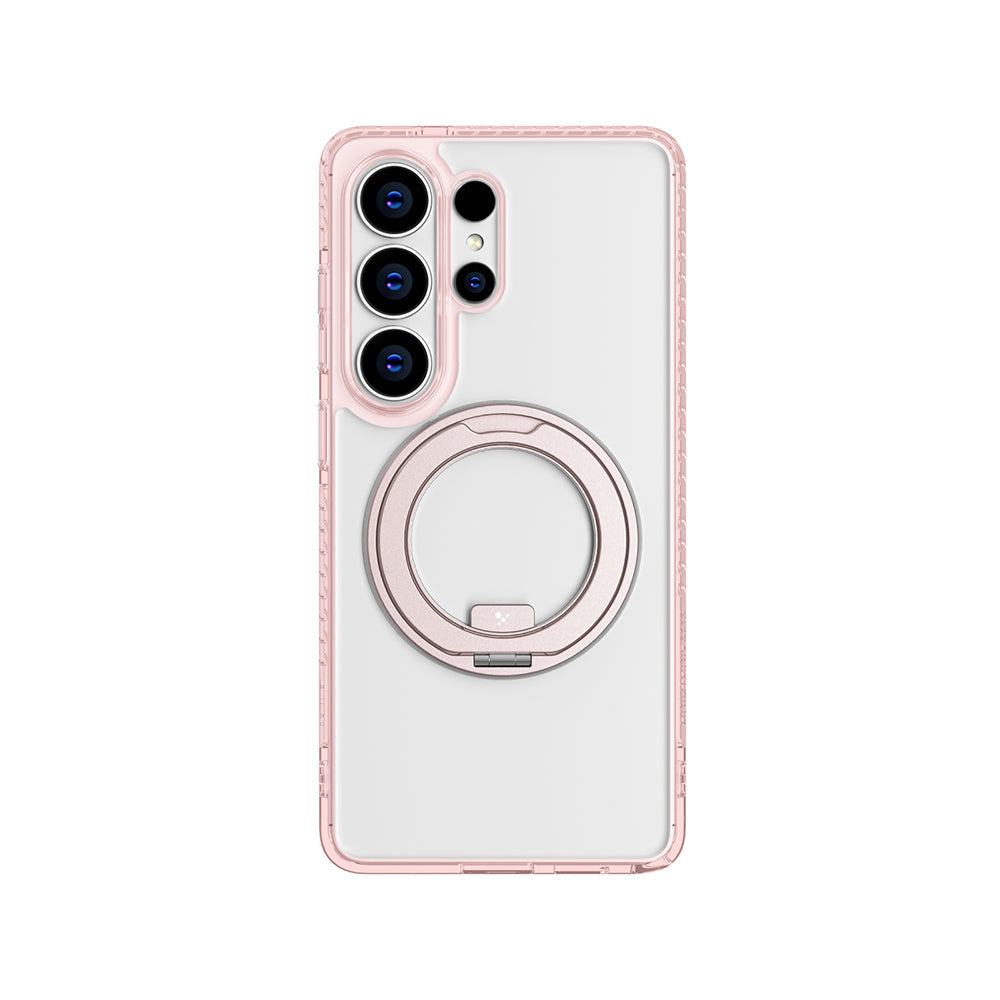 Galaxy S26 Ultra Kılıf M-safe Şarj Özellikli Şeffaf 360 Derece Standlı Amazingthing Titan MagSpin Serisi Kapak - Görsel 7