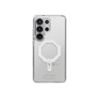 Galaxy S26 Ultra Kılıf M-safe Şarj Özellikli Şeffaf Airbag Tasarımlı Skinarma Saido Mag-Charge Nightglow Kapak - Görsel 2