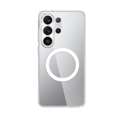 Galaxy S26 Ultra Kılıf M-safe Şarj Özellikli Transparan Sert PC Wlons Pita Kapak - Görsel 2