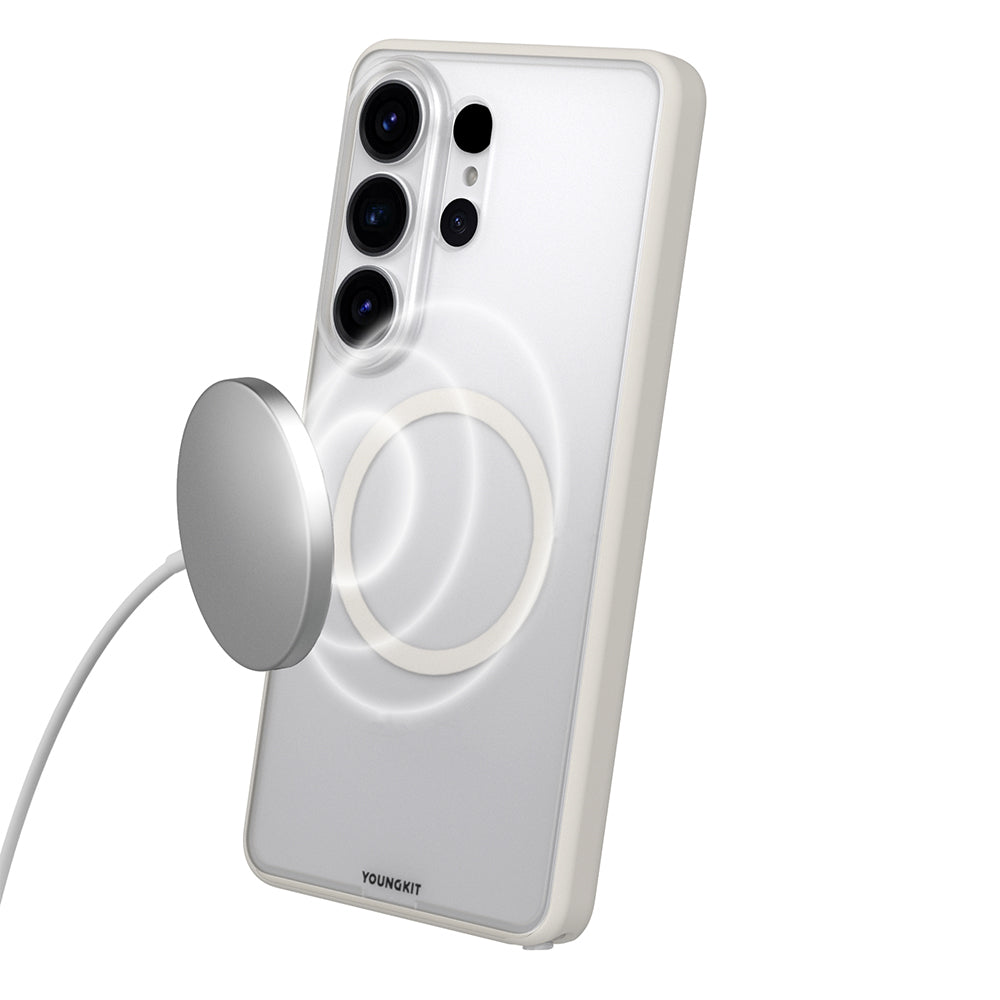 Galaxy S26 Ultra Kılıf M-safe Şarj Özellikli Youngkit Clear Serisi Kapak - Görsel 6