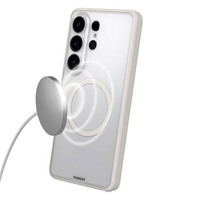 Galaxy S26 Ultra Kılıf M-safe Şarj Özellikli Youngkit Clear Serisi Kapak - Görsel 6